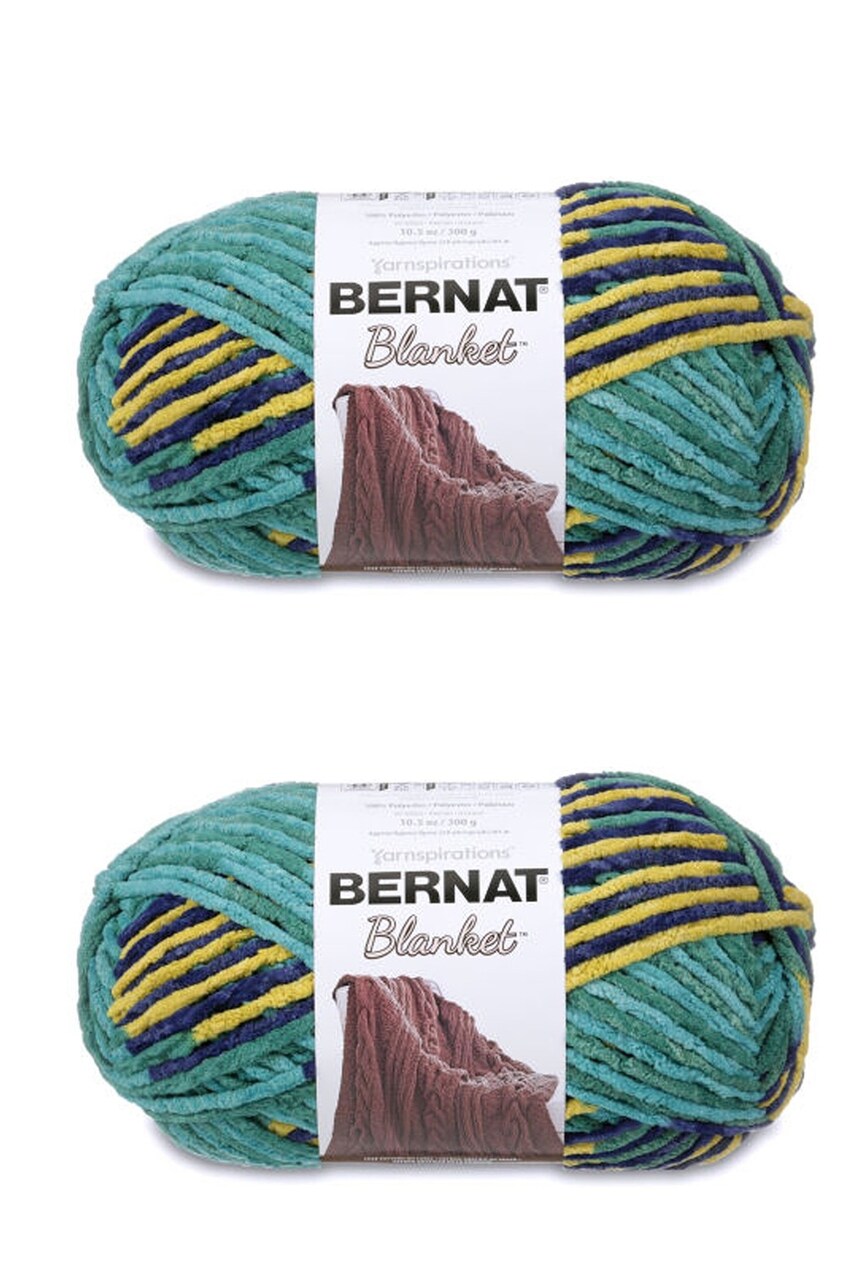 Bernat Blanket Dorset Yarn - 2 Pack of 300g/10.5oz - Polyester - 6 Super Bulky - 220 Yards - Knitting/Crochet
